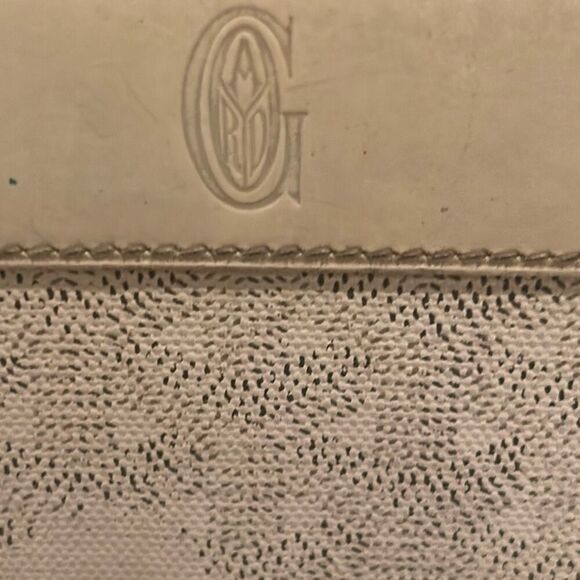 Goyard Matignon Zip Around Long Wallet White Leather Pattern Luxury Artsy Summer - Picture 4 of 16